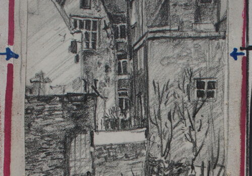 Tekening achterkant, 20x15 cm Tekening achterkant, 20x15 cm