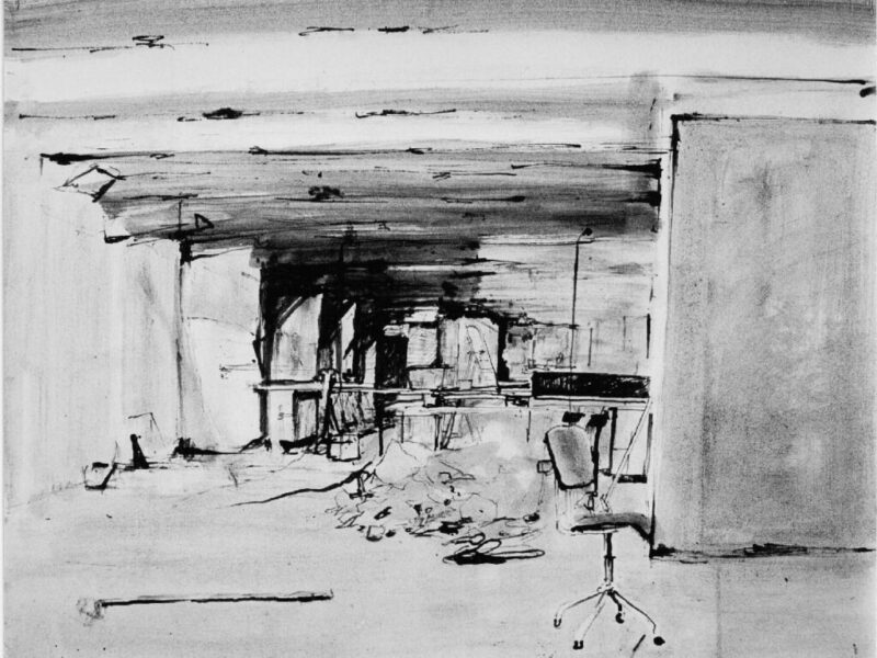 Rietpen in oker, 50x65 cm Rietpen in oker, 50x65 cm